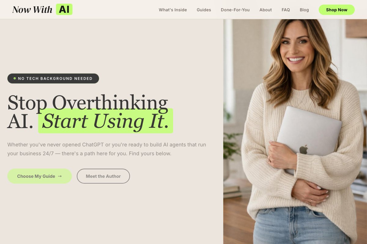 Now With AI Website